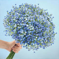 N&T NIETING 24Pcs Babys Breath Artificial Flowers Bulk, Blue by NTNIETING