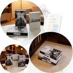 3 PCS Faux Decorative Books for Home Decor-Coffee Table Books Decor-Aesthetic Fake/Faux Books (3-Paris London New York Shipaitu 2-liti) - Image 6