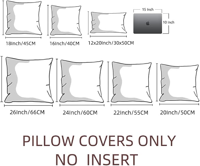 Fancy Homi 4 Packs Decorative Throw Pillow Covers - Image 6