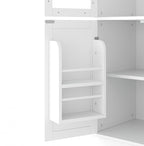 VilroCaz 75'' Tall Freestanding Kitchen Pantry Cabinet, Wood Large Cupboard - Image 7