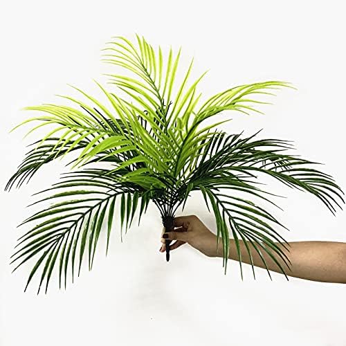 CATTREE Artificial Palm Plants, Faux Tropical Plant Plastic Shrubs Fern Leaves Coconut Tree Fake Bushes for Indoor Outdoor Home Verandah Office Table Centerpieces Arrangements DIY Decoration 4 Pack - Image 4
