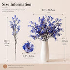 Mandy's 6 Bundles Artificial Shades of Blue Baby’s Breath Flowers - Image 3
