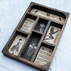 INSOVITA Rustic Edgar Allan Poe Poems Cabinet of Curiosities,Victorian Gothic Decor for Shelves, Small Wall Shelf, Halloween Decor, Floating Shelves, Vintage Wall Decor, Gift for Poetry/Goth Fans - Image 2