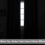 Yakamok Room Darkening Curtains 52x90 inch Length Dark Grey-Living Room | 2 - Image 2