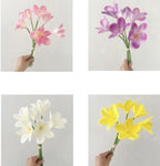 10 pcs White Artificial Plumeria Flowers with Stems, Real Touch,13inch - Image 5