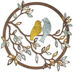 Ferraycle Metal Wall Art Bird Branches Hanging Ornament, Trendy Color by Ferraycle