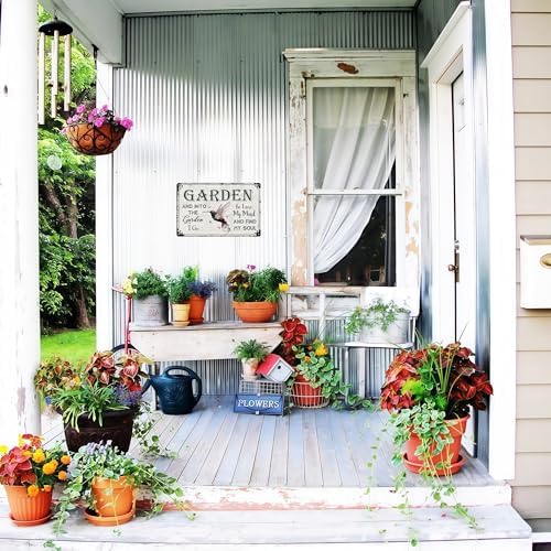 Bestylez Gardening Gifts Vintage Gardening Signs Into The Garden To Lose My Mind Metal Sign for Home Garden Greenhouse Living Room Bedroom Yard Cottage Outdoor Decor 8X12 Inch (3358) - Image 4