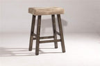 Hillsdale Furniture Saddle Backless, Rustic Gray Bar Stool - Image 4