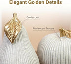 Apple and Pear Decor Set, Modern Fruit Sculpture Home Decor, White and Gold Decorative Ornaments for Living Room Bedroom Desk Shelf Coffee Table, Aesthetic Room Decor Unique Gift - Image 6