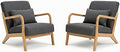 Set of 2 Mid Century Modern Accent Chair by Unknown