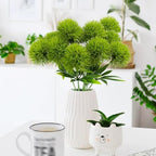 Uieke 10 Pcs Dandelion Artificial Flowers, Artificial Flowers for Decoration Fake Plants Bouquet Plastic Flowers for Home Decoration Wedding Decor Flower Arrangment Green - Image 5