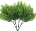 Artificial Ferns Plants, Fake Plastic Fern Leaves Shrubs Faux Plant Bushes for Outdoor Indoor Greenery Grass Home Garden Decor UV Resistant Table Arrangements DIY Decoration Planting Filler - 4 Pack by LOVENIMEN