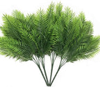 Artificial Ferns Plants, Fake Plastic Fern Leaves Shrubs Faux Plant Bushes for Outdoor Indoor Greenery Grass Home Garden Decor UV Resistant Table Arrangements DIY Decoration Planting Filler - 4 Pack by LOVENIMEN