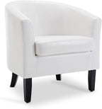 BELLEZE Accent Barrel Chair, Club Tub Sofa Corner Chair - Image 6
