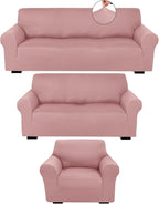 Peryiter 3 Pcs Couch and Loveseat Covers Set Sofa Cover by Peryiter