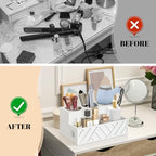 Hair Tool Organizer, Hair Dryer Holder Wall Mounted, Bathroom Countertop Organizer for Bathroom Accessories, Blow Dryer Organizer for Curling Iron, Hair Styling Tools, Vanity Organizer for Makeup - Image 5