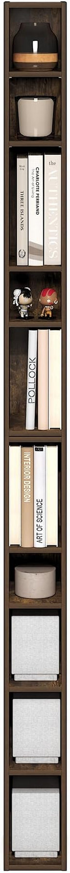 Furinno Fulda Book Shelf, 10-Tier Bookshelf, Space Saving Storage Shelf Bookcase - Image 5