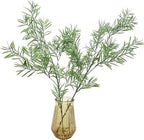 Artificial Plants Fake Plant Simulation Bamboo Leaf Tall 31 Inch, Faux Reed Plastic Leaves Faux Greenery Bushes Flexible Branches Stems for Indoor Outdoor Decor Wedding Party DIY Decoration - 2 Pack - Image 2