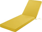 Chaise Lounge Cushion for Outdoor Furniture, Waterproof Fade and Tear Resistant by COMCAVER