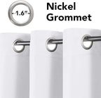 H.VERSAILTEX White Curtains for Bedroom Thermal Insulated Curtains & Drapes - Image 4