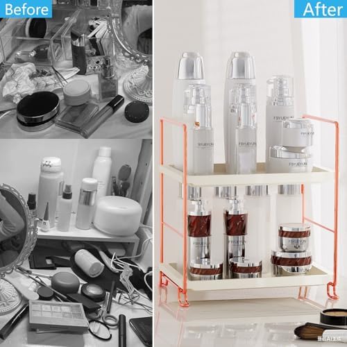 FSyueyun 2-Tier Bathroom Countertop Organizer, Makeup Organizer for Vanity - Image 4