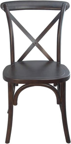 EMMA + OLIVER Walnut X-Back Chair - Image 6