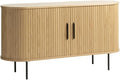 Unique Furniture Modern 2-Door Slideboad in Natural Oak by UniqueFurniture