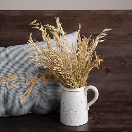 Creative Co-Op 28 oz. Stoneware Pitcher, Reactive Glaze, White (Each One Will Vary) - Image 2