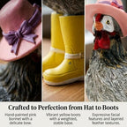 Chicken Figurine, Resin Farmhouse Kitchen Decor, 7.4 Inches - Image 5