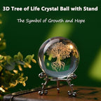 IFOLAINA 3D Tree of Life Crystal Ball Tree of Life Decor - Image 6