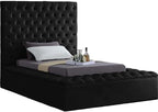 Meridian Furniture Bliss Collection Modern | Contemporary Velvet Upholstered Bed by MeridianFurniture
