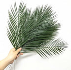 Artificial Palm Leaves Stems Greenery Tropical Palm Leaves 12 Pcs, Faux Monstera Plants for Palm Sunday Flower Arrangement Home Kitchen Table Decor, Wedding Birthday Party Indoor Outdoor Decoration - Image 6
