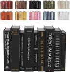 ORITZIO Oversized Set of 9 Faux Books with Hidden Storage (Black), Fashion Books, Coffee Table Accessory, Bookshelf Decor, Home Staging by Unknown