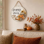 Fall Pumpkin Patch Decorations for Home, Retro Pumpkin Patch Wooden Sign - Image 5