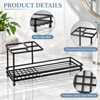 Toothbrush Holders Toothpaste Organizer Bathroom Accessories, Black - Image 4