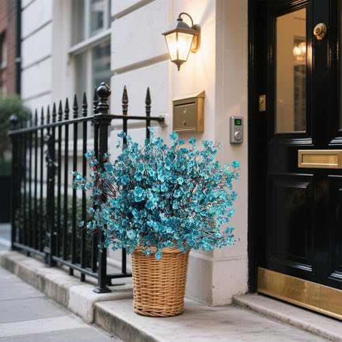 Babys Breath Artificial Flowers 8 Bundles Real Touch UV Resistant Fake Flowers Silk Faux Flowers for Vase Home Office Wedding DIY Floral Indoor Outdoor Centerpiece Table Decoration - Image 2