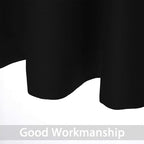Yakamok Black Room Darkening Window Curtains 52x36 Inch - Image 2
