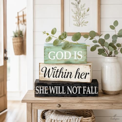 Christian Table Decor for Home, Inspirational Religious Gifts for Women - Image 2