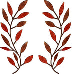 Zhengmy 2 Pcs Metal Leaf Wall Art Vine Branch Decor,Autumn Color by Zhengmy