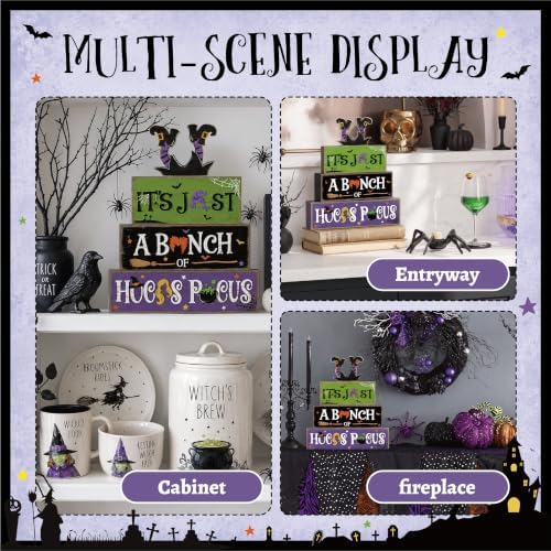 Hocus Pocus Decor, Vintage Halloween Decorations Indoor Table Sign for Home - Image 7