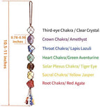 7 Chakra Gemstones Healing Feng Shui Crystals Window Car Decorations Hanging Ornament Dowsing Pendulum Good Luck Home Decoration for Reiki Yoga Meditation - Image 5