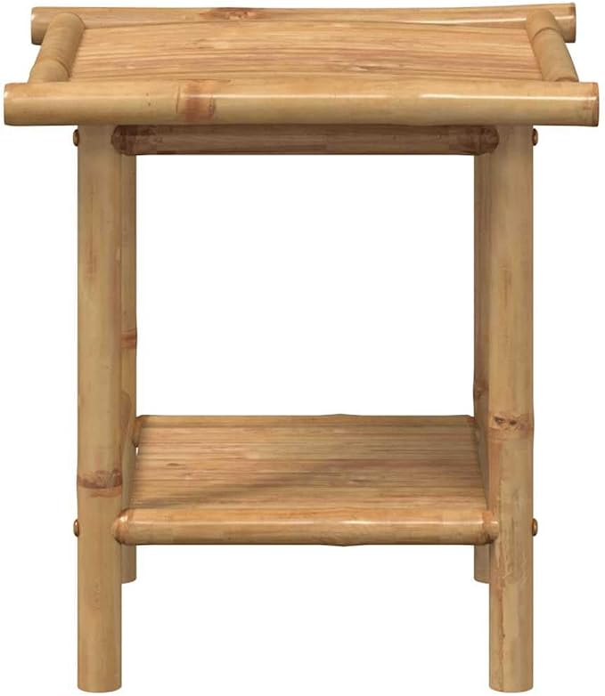 Natural Bamboo Fiber Coffee Table Square Modern Eco-Friendly Furniture - Image 4