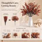 Mandy's 6 Bundles Artificial Burnt Orange Baby’s Breath Flowers - Image 6