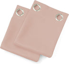 Blush Blackout Curtains 66 x 63 Inch Length/Set of 2 Curtain Panels/Thermal - Image 9