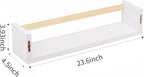 Fixwal Nursery Book Shelves, 23.6 Inch Floating Bookshelves - Image 3