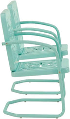 Crosley Furniture Azalea 2-Piece Outdoor Chair Set, Vintage Retro Metal Patio - Image 5
