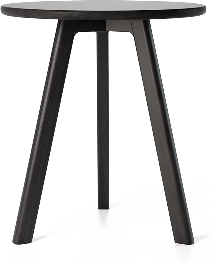 Round End Table Side Table 100% Solid Wood Occasional Table Minimal by RAICO