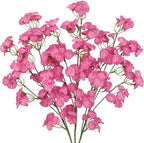 3 Pcs Artificial Wildflowers Hot Pink Long Stem Faux Silk Flowers for Vase by Unknown