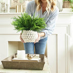 RECUTMS Artificial Boston Ferns,12 Bundles Faux Greenery Ferns - Image 5