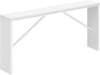 MAHANCRIS Console Table, 62.2" Long Sofa Table Behind Couch, Narrow Entryway by MAHANCRIS